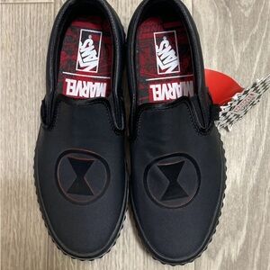 Vans classic slip on marvel black widow skate sz 5